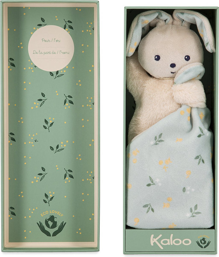 Kaloo - carre douceur - doudou - lapin - agrumes