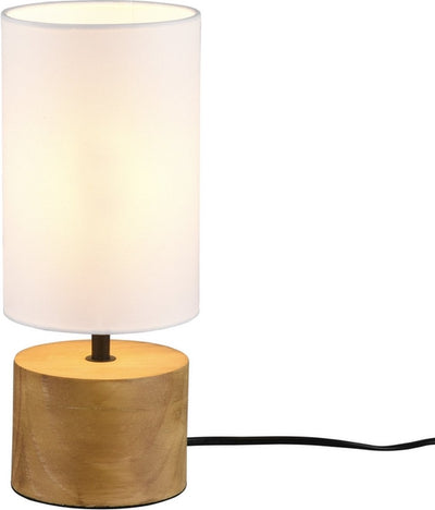 Rl vis ta lumière réalité boisée - lampe de table - marron; blanc