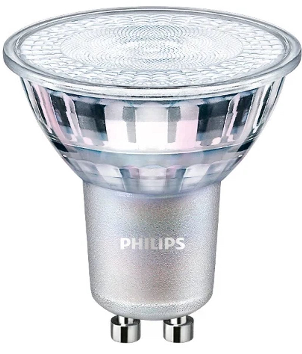 Philips led philips - master value led spot gu10 par16 3.7w 355lm 36d - 922-927 dim pour réchauffer | meilleur rendu des couleurs - dimmable - remplace 50w