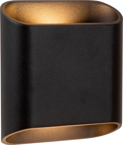 Lucide atila - applique intérieur extérieur - led dimmable - 2x5w 2700k - ip65 - noir