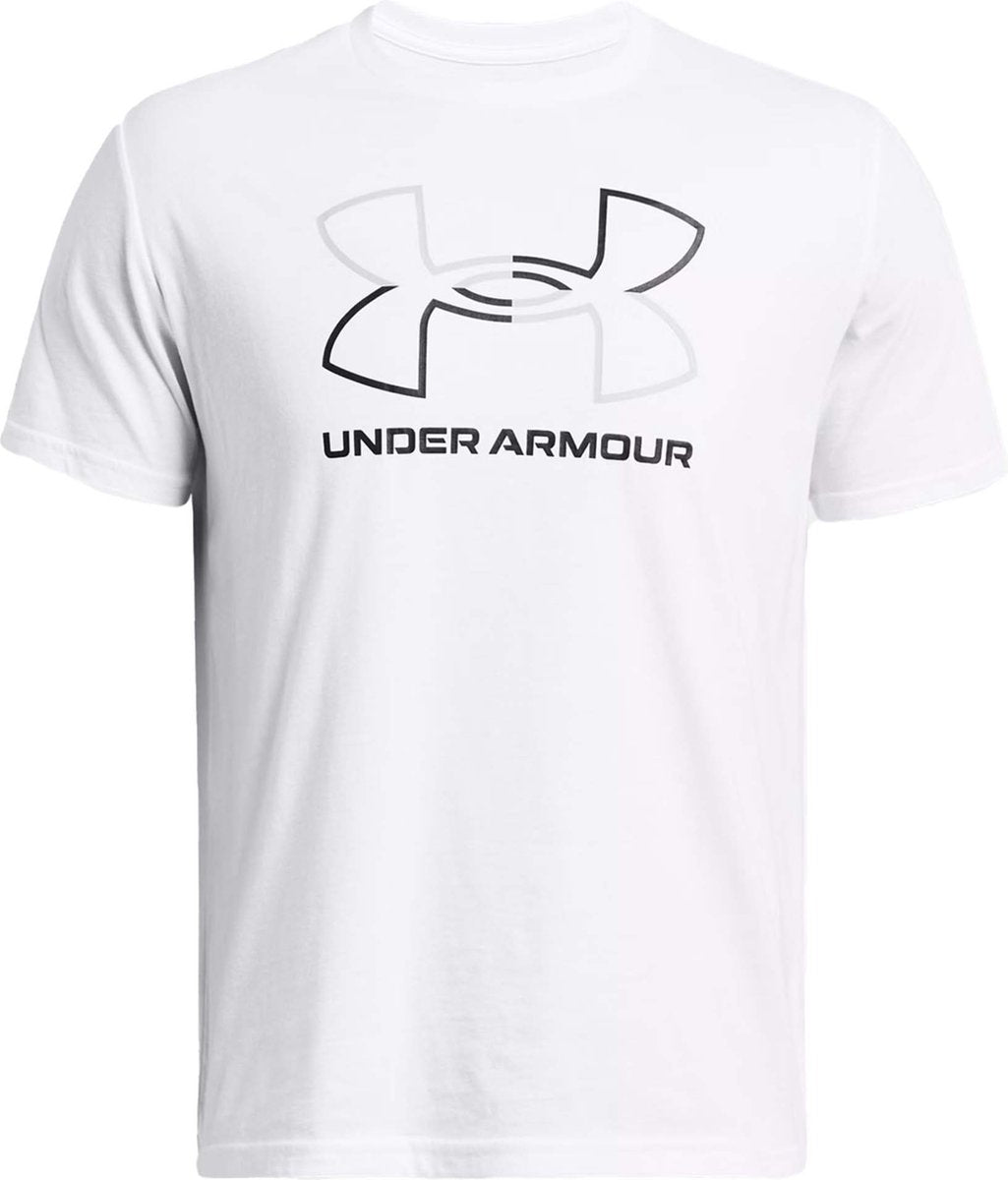 Under Armour UA GL Foundation Update SS-WHT chemise de sport homme - blanc - gris mod - noir