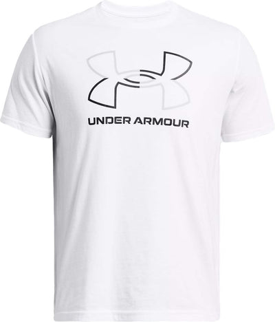 Under Armour UA GL Foundation Update SS-WHT chemise de sport homme - blanc - gris mod - noir