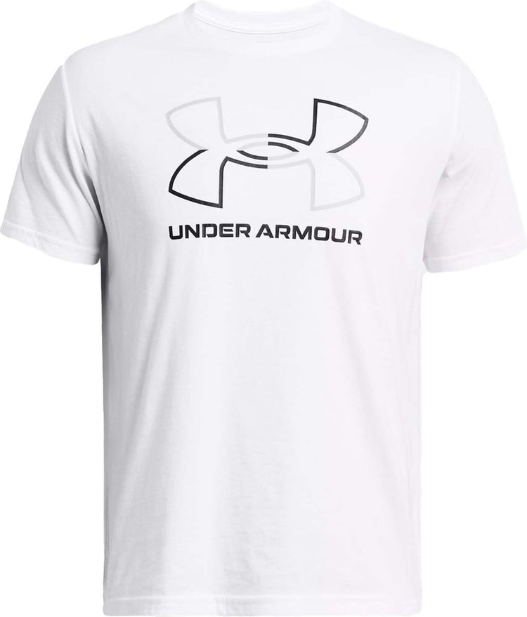 Under Armour UA GL Foundation Update SS-WHT chemise de sport homme - blanc - gris mod - noir