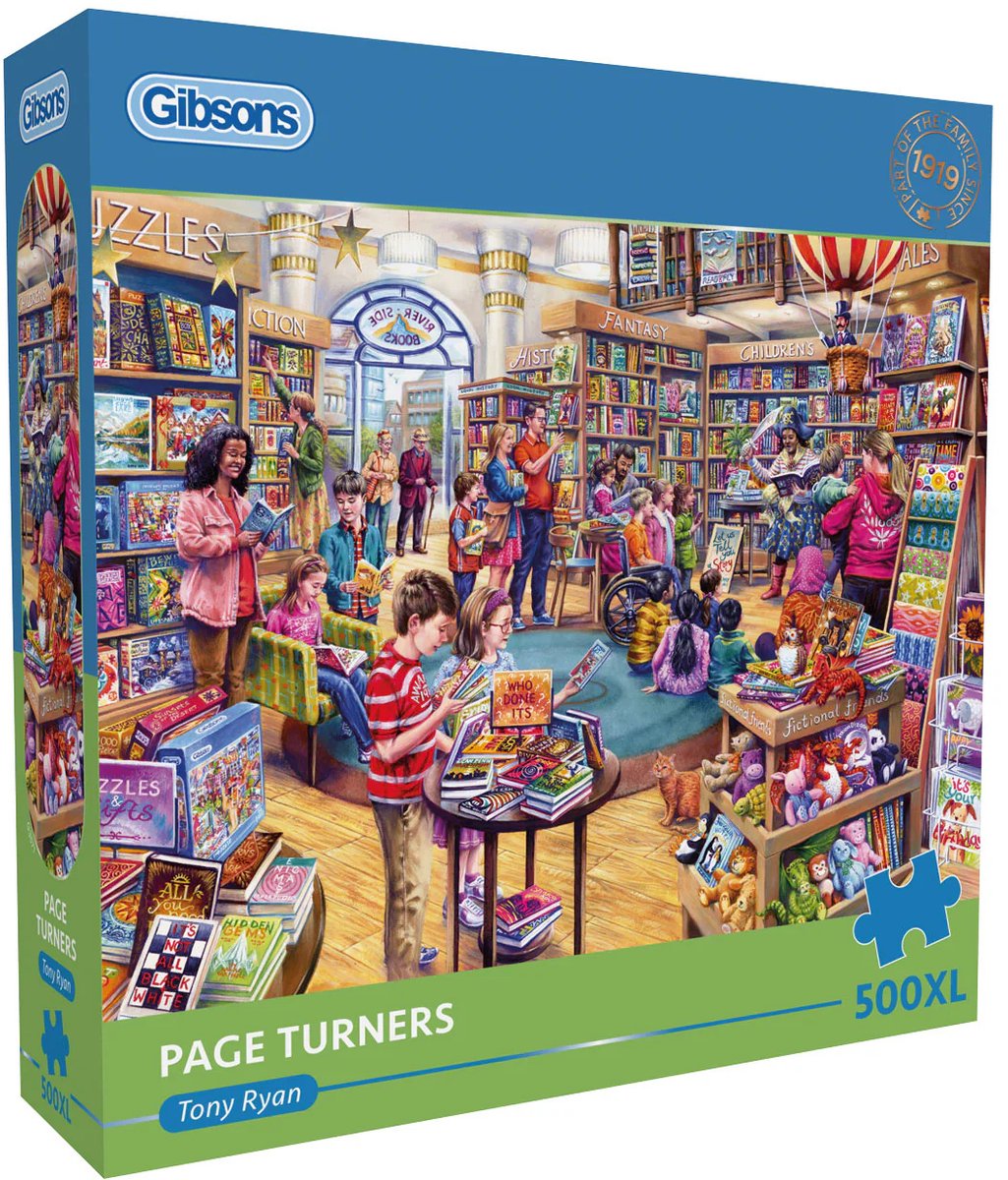 Gibsons - livres convaincants (tourneurs de pages) - tony ryan - 500xl pièces - 68×49cm - puzzle pour adultes