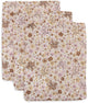 Jollein débarbouillettes hydrophiles 15x20cm - fées des fleurs - coton - 3 pièces