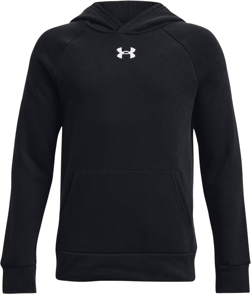 Under Armour UA Rival Fleece Hoodie-blk Maillot de sport pour garçons - noir - blanc
