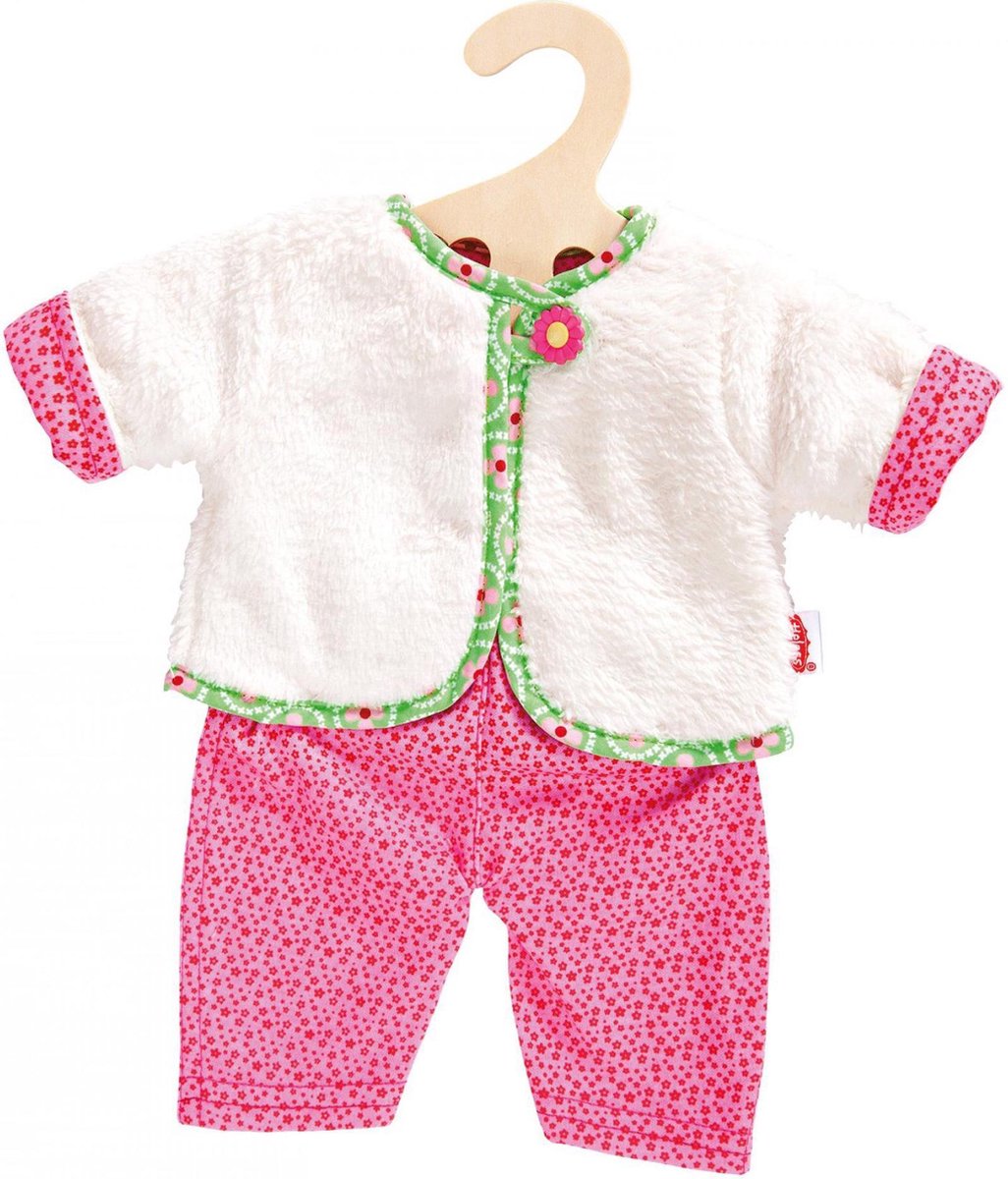 Veste de poupées réversible avec un pantalon, 28-35 cm