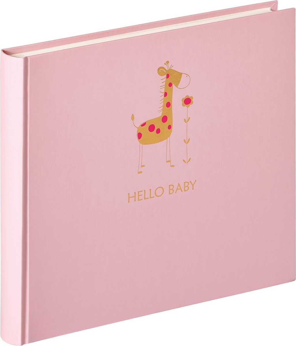 Walther uk-148-r bébé animal - album bébé - taille 28x25 cm - rose