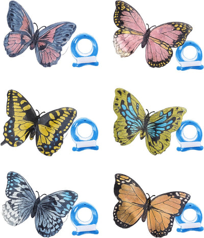 Eddy Toys mini cerf-volant papillon - mini cerf-volant avec ligne et poignée - cerf-volant papillon env. 10 cm avec 6 mètres de fil - jouets d'extérieur - design assorti - 1 couleur aléatoire