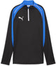 Haut de sport Puma Individualblaze 1 4 zip-top pour femme - noir-blanc-bleu course