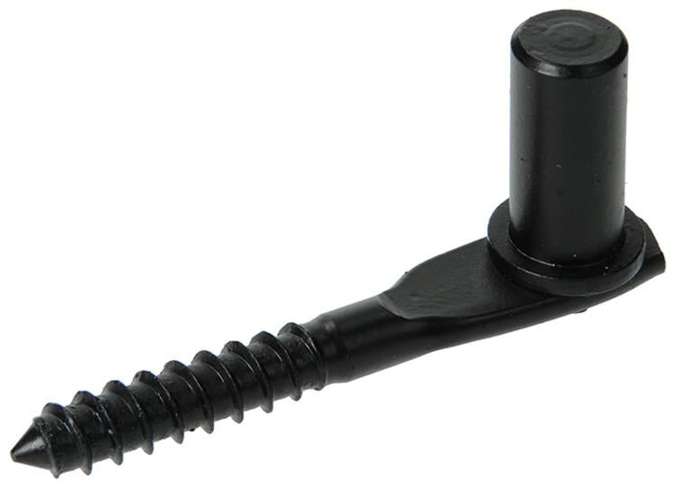 1013216 - crochet à vis pour trappe noir dia 18 mm | 10 pièces
