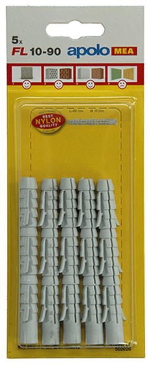Celo 1015388 - 5 bouchons longs en nylon fl 502626 10 mm | 5 pièces