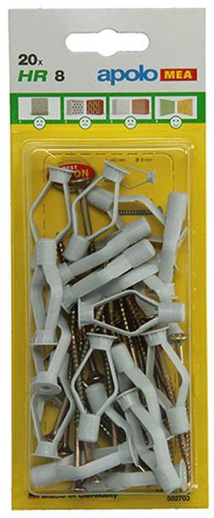 Celo 1015446 - 20 bouchons pour plaques de plâtre hr + sps 502703 8mm | 5 pièces