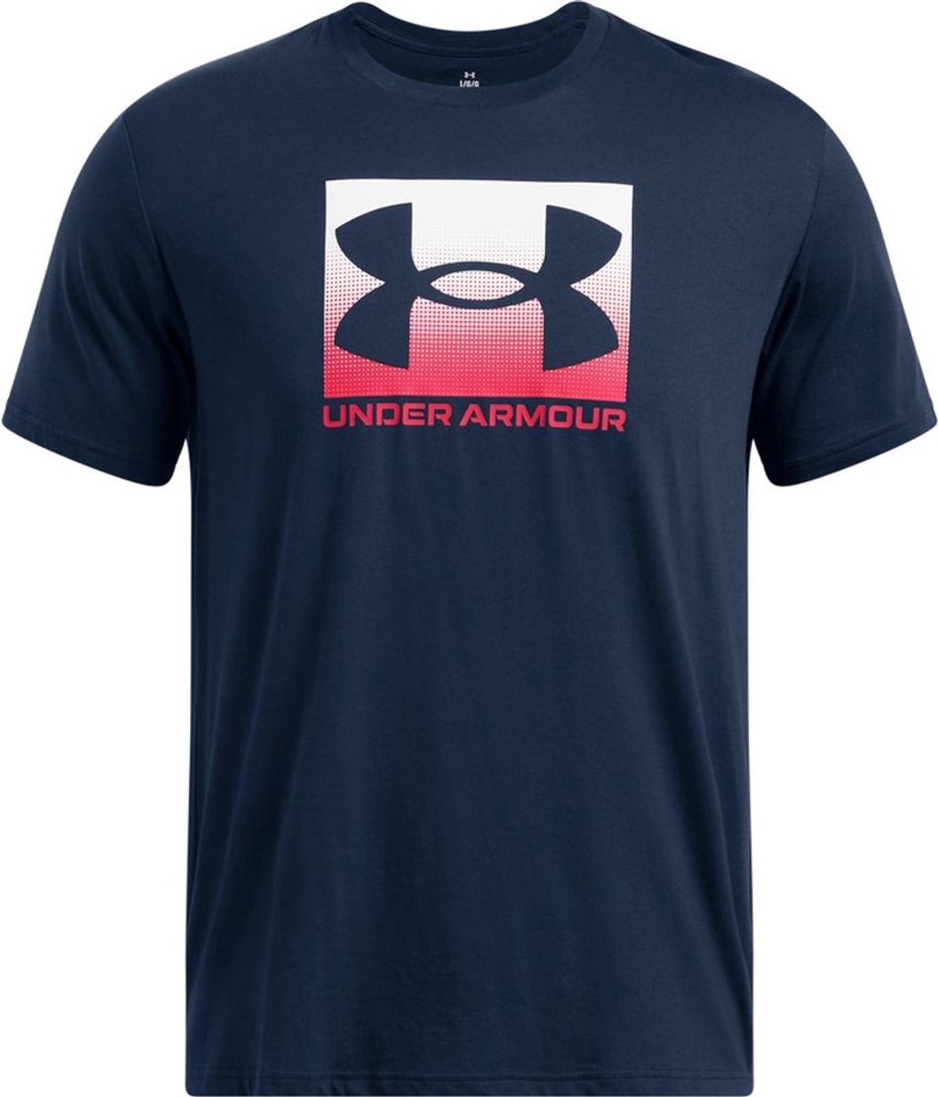 Under Armour UA M Boxed Sports Updated SS-Blu Chemise de sport pour hommes - Academy - Rouge