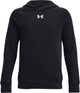 Under Armour UA Rival Fleece Hoodie-blk Maillot de sport pour garçons - noir - blanc