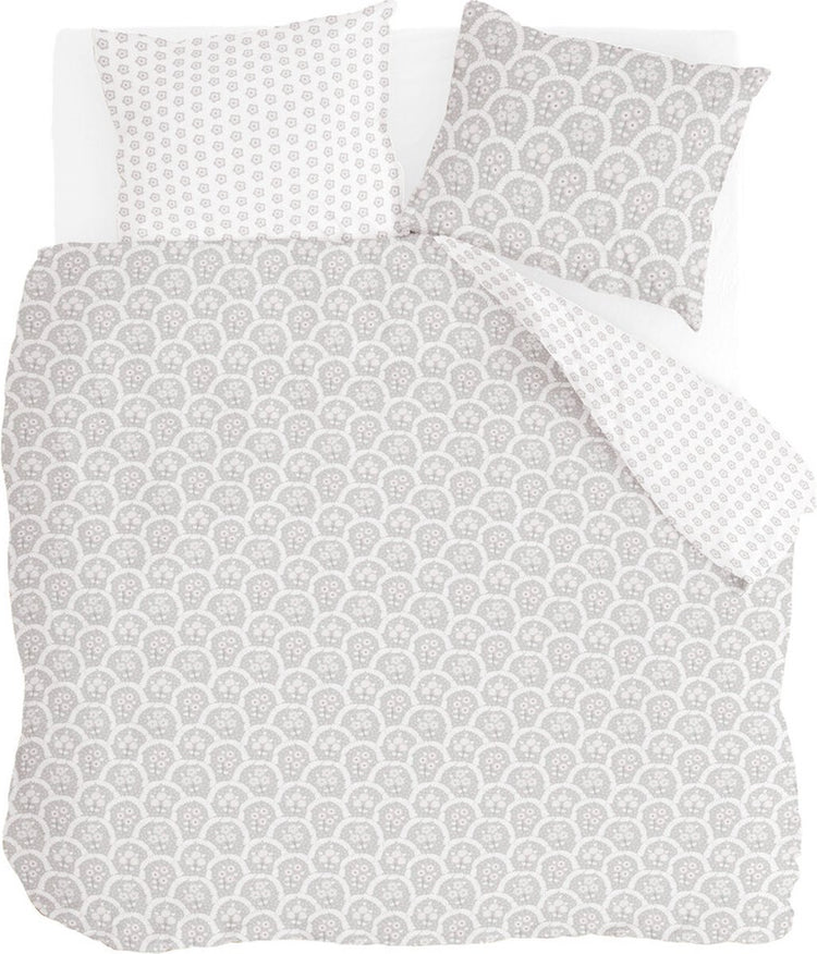 Housse de couette Walra mémoire vintage - 240x220 - 100% coton (bci) - gris
