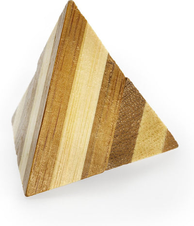 Eureka 3d Bamboo Brain Puzzle Pyramid *