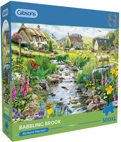 Puzzle Gibsons Babbling Brook 500xl pièces de puzzle en carton.