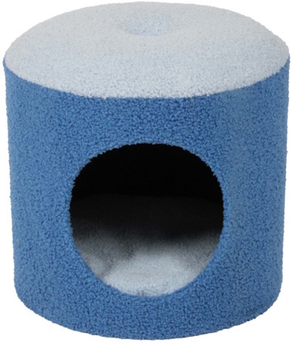 Coockoo maison pour chat maison heureuse bleu