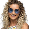 Boland lunettes de fête hippie xl bleu