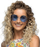 Boland lunettes de fête hippie xl bleu