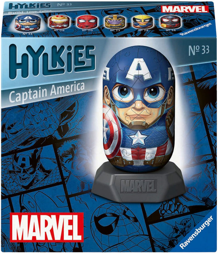 Ravensburger Puzzle 3D Hylkies Marvel Captain America - 54 pcs.