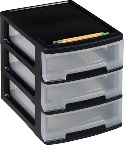 Curver Curver Deskade Block Babel A4 3x5 L noir et transparent