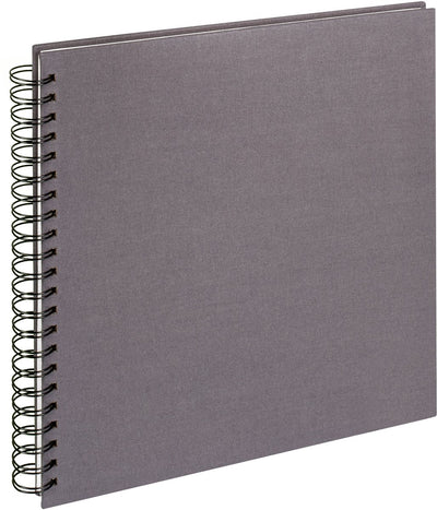 Walther sa-510-t tissu - album à spirale - format 30 x 30 cm - anthracite