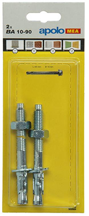 Celo 1015465 - 2 ancrages à marteler ba 502669 10x92mm | 5 pièces