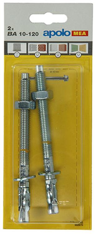 Celo 1015466 - 2 ancrages à marteler ba 502670 10x120mm | 5 pièces