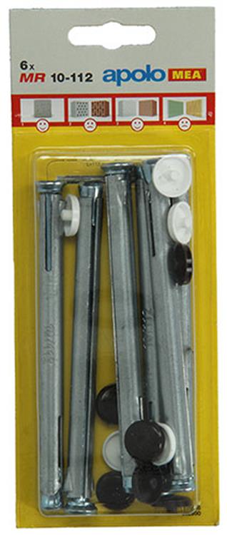 Celo 1015418 - 6 bouchons de fenêtre en métal mr 502690 10x112mm | 5 pièces