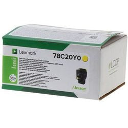 Cartouche toner Lexmark CX522 78C20Y0 jaune