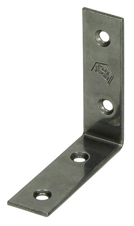 1015120 - ancrage d'angle en acier inoxydable 60x60x18mm | 20 pièces
