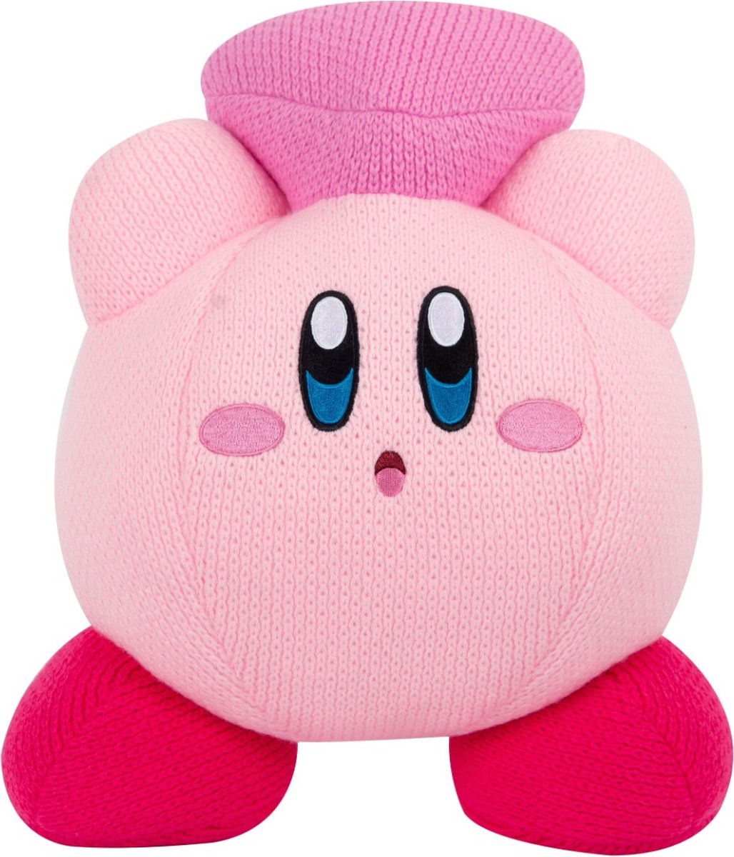 Tomy Kirby : Kirby avec coeur peluche en tricot nuiguru - 9cm
