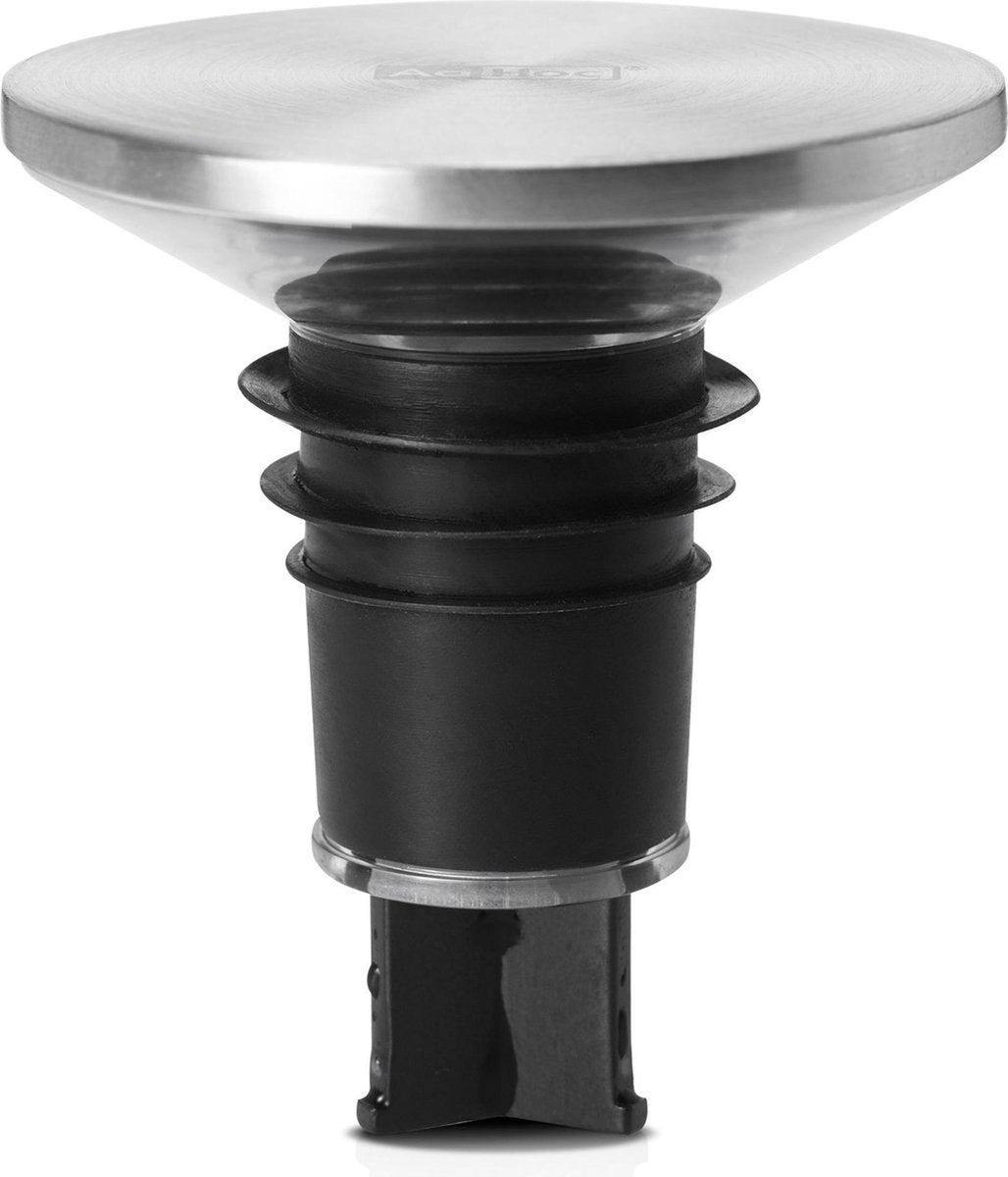 Ad hoc adhoc champ bouchon verseur à vin 2 en 1 - inox - anti-goutte