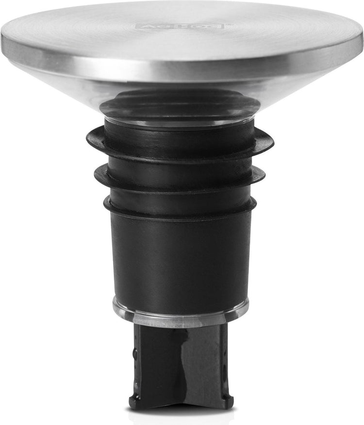 Ad hoc adhoc champ bouchon verseur à vin 2 en 1 - inox - anti-goutte