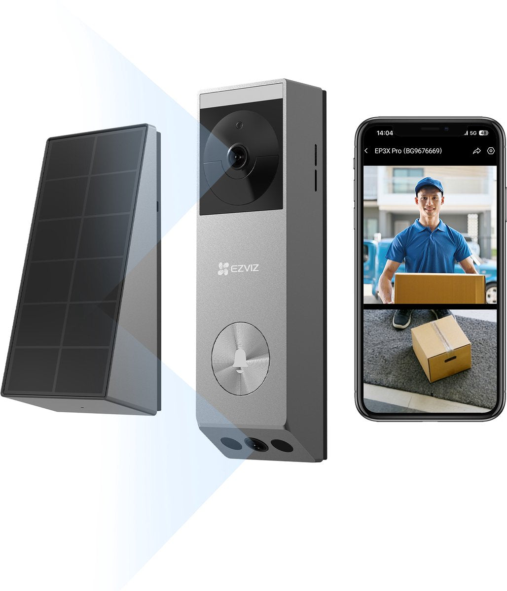 Ezviz 1072461 - Sonnette intelligente à double objectif ep3x | 1 pièce