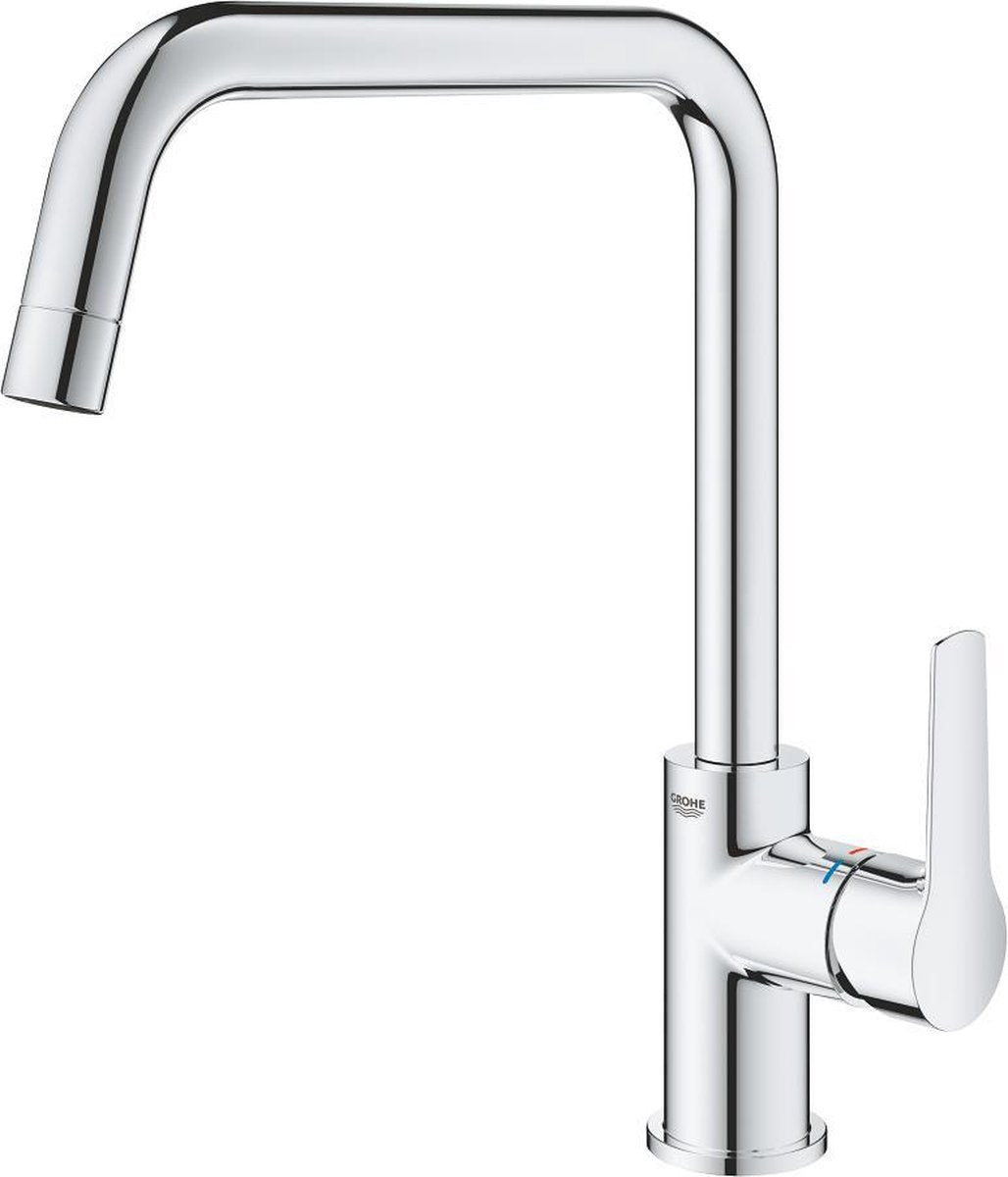 Robinet de cuisine Grohe start - bec haut - plage de pivotement 150° - chrome