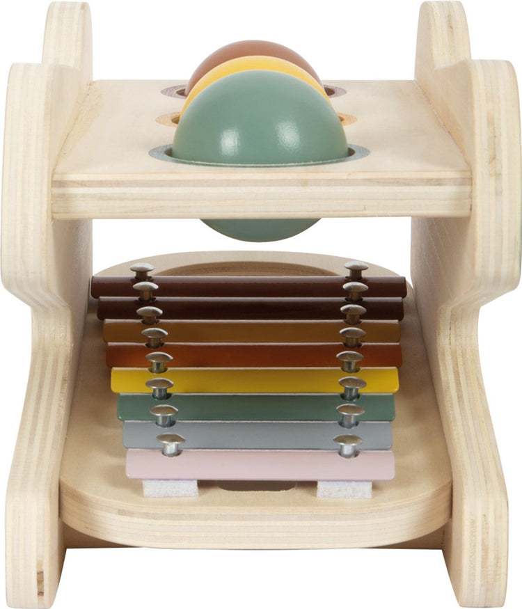 Petit xylophone en bois et safari de Hamperbank, 5dlg.