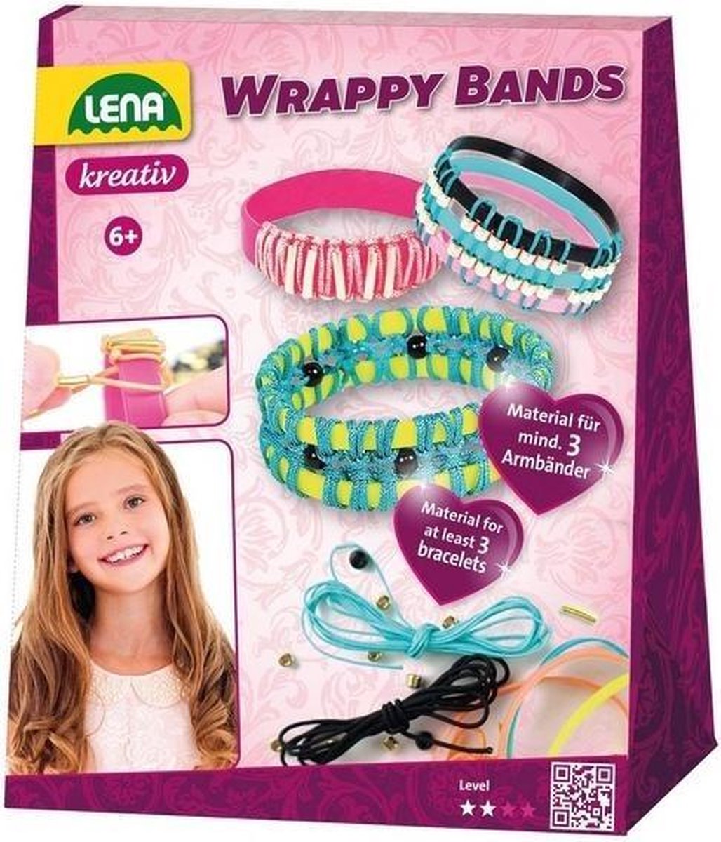 Lena fabrique tes propres bracelets filles caoutchouc polyester 60 pièces