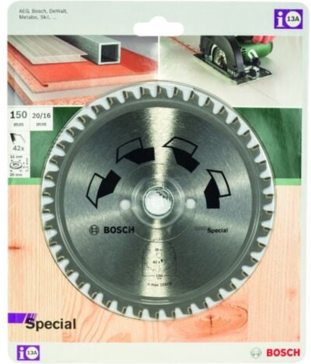 Lame de scie circulaire Bosch spéciale - 150x2x20 16 - t42