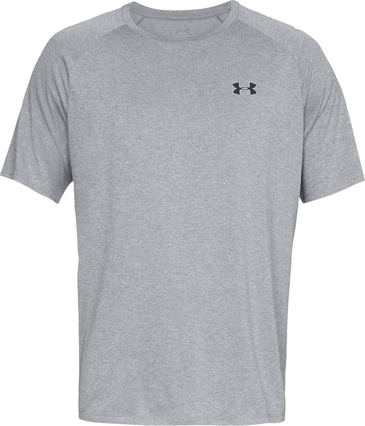 Chemise de sport Under Armour UA Tech 2.0 SS Tee-Gry pour hommes - Steel Light Heather - Noir