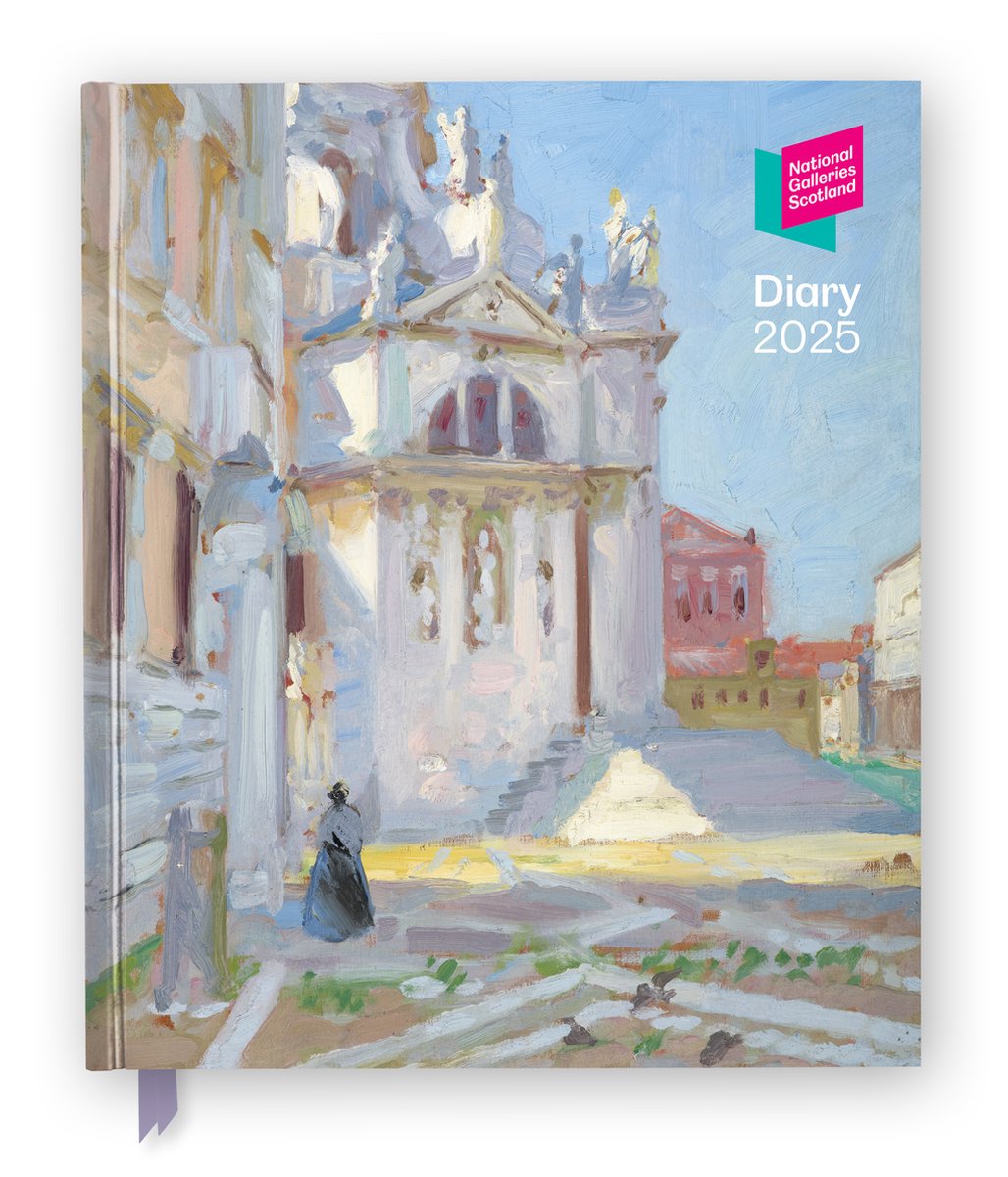 Agenda de bureau 2025 des National Gallery Scotland - Semainier à visualiser, illustré tout au long
