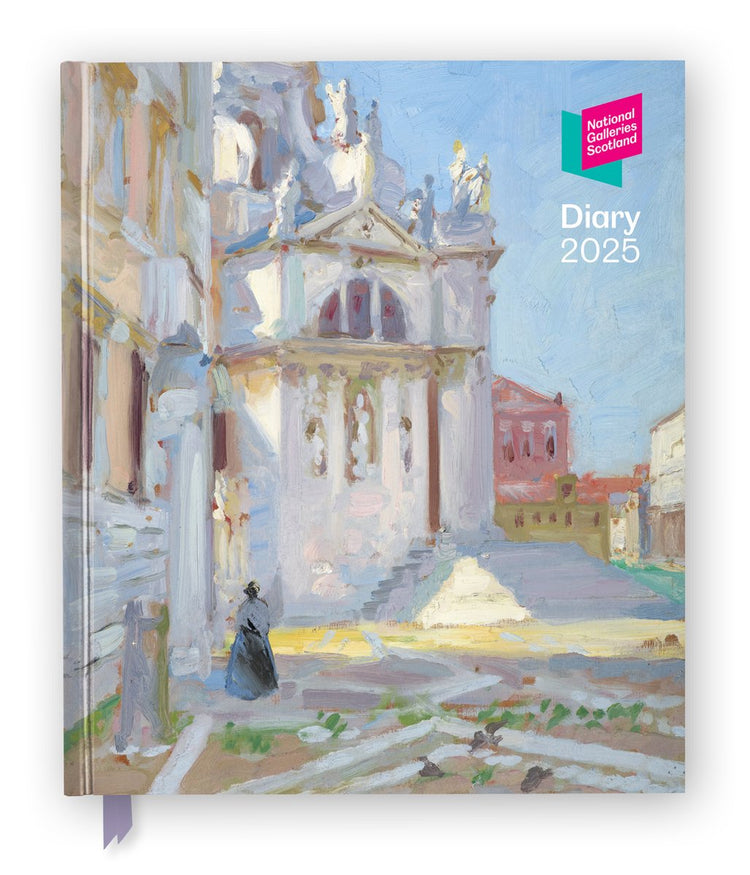 Agenda de bureau 2025 des National Gallery Scotland - Semainier à visualiser, illustré tout au long