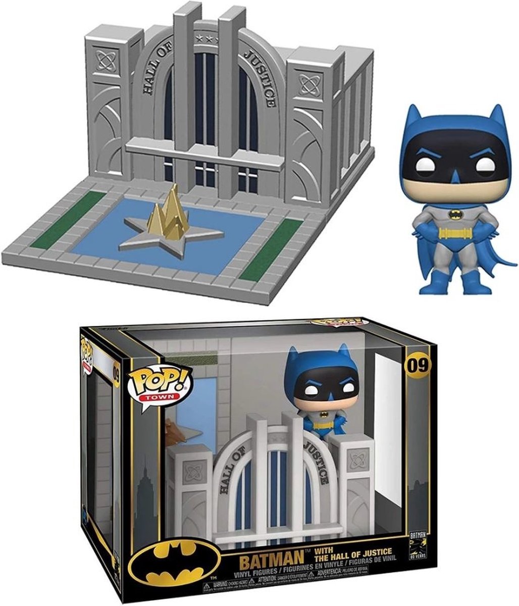 Funko pop mairie de justice avec figurine en vinyle Batman