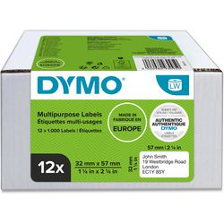 Étiquettes universelles Dymo 11354 blanc mat