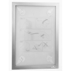 Cadre d'information papier peint durable duraframe a4 argent