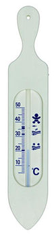 1023322 - thermomètre de bain plastique blanc | 2 pièces