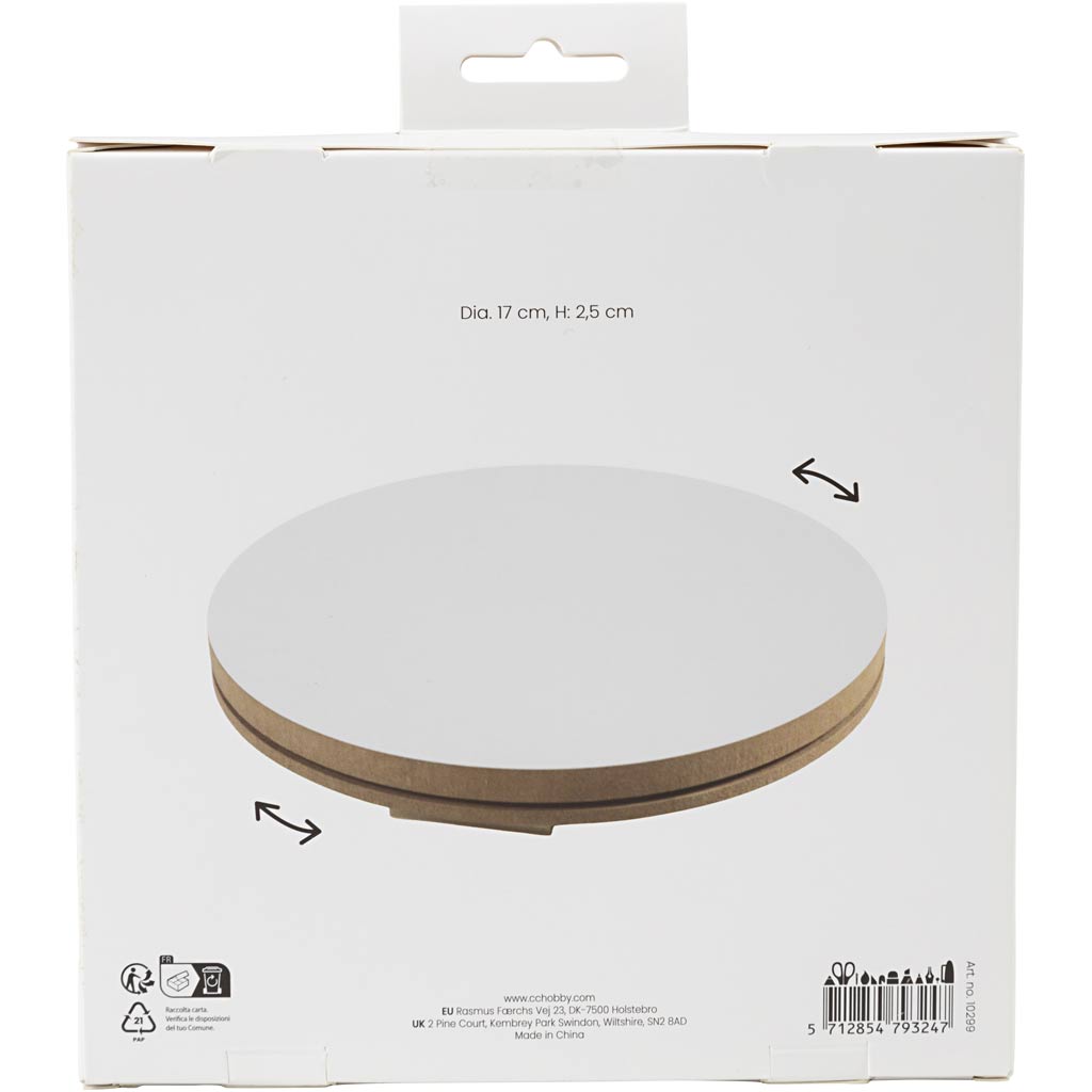 Roue rotative Creativ company, h : 2,5 cm, d 17 cm, 1 pièce