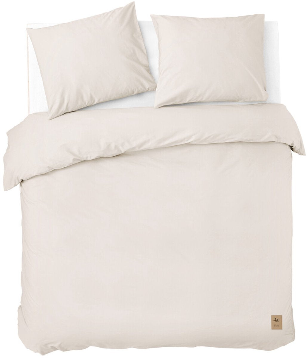 Housse de couette Dindi home couleurs éternelles - 240x220 - 100% coton - blanc cassé